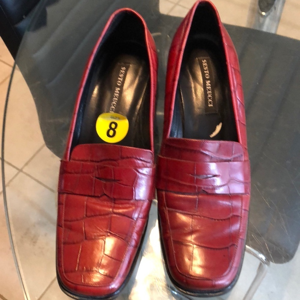 Sesto Meucci Crocodile Loafers